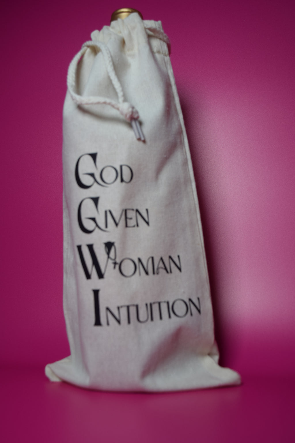 Drawstring Wine Tote