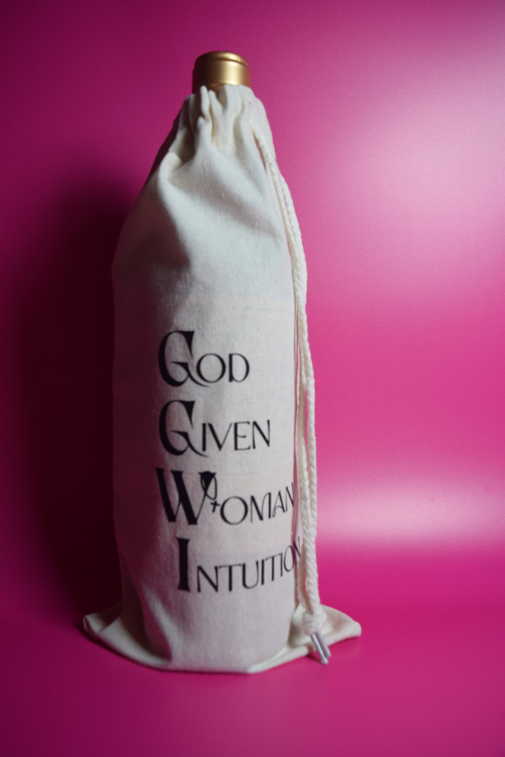 Drawstring Wine Tote